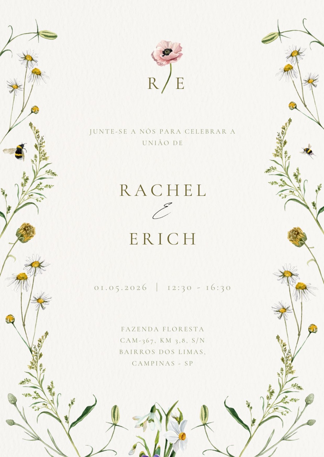 convite do casamento